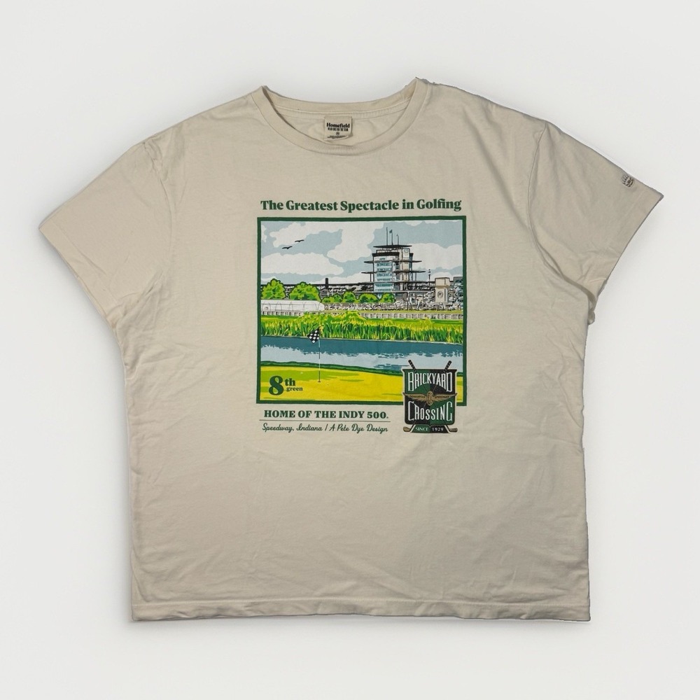 Brickyard Crossing 8th Green Golf T-Shirt Womens 2XL Indianapolis